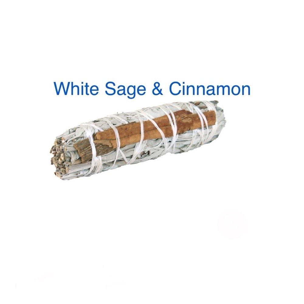 White Sage & Cinnamon Smudge Stick